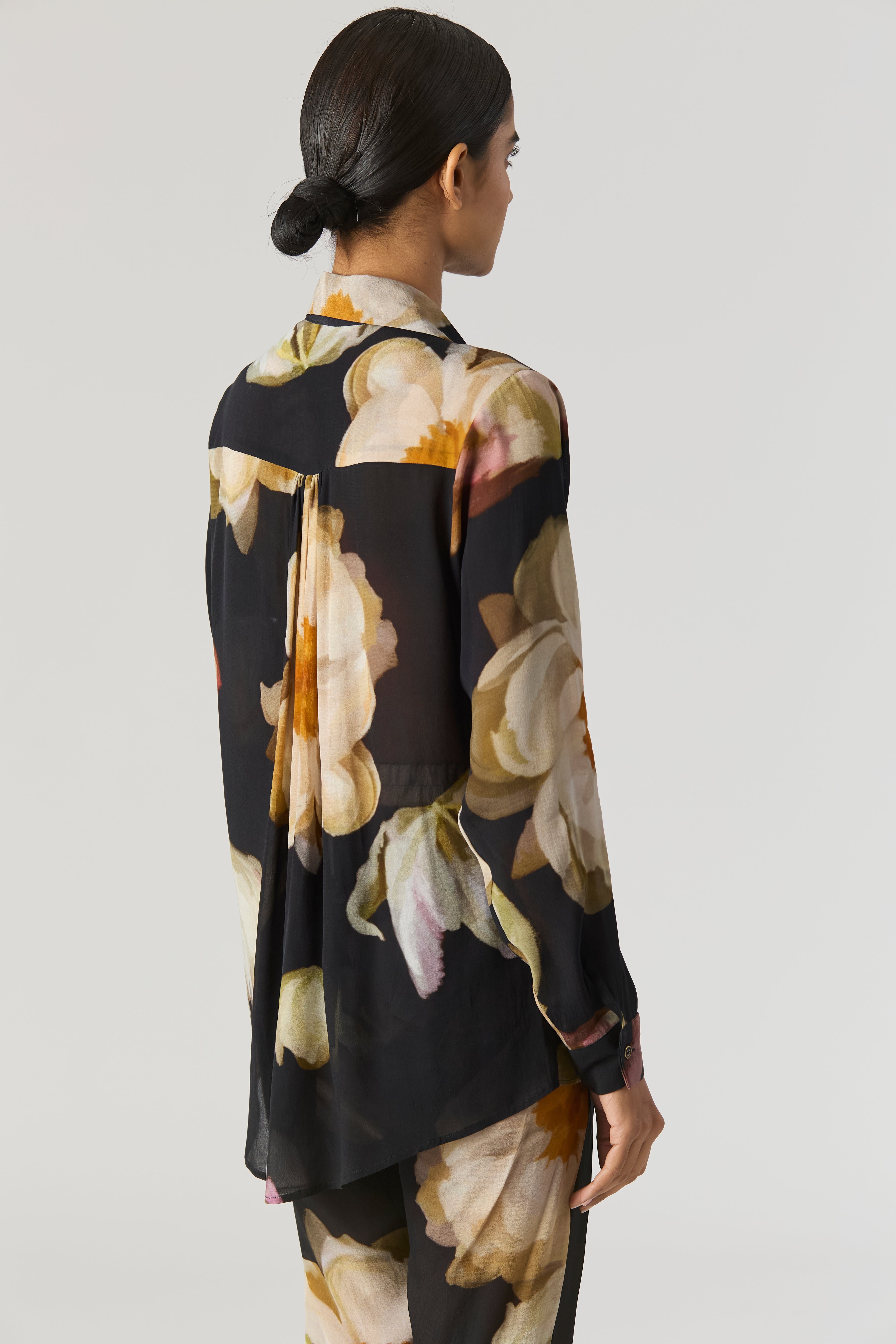 VIVA FIORI CREPE SHIRT