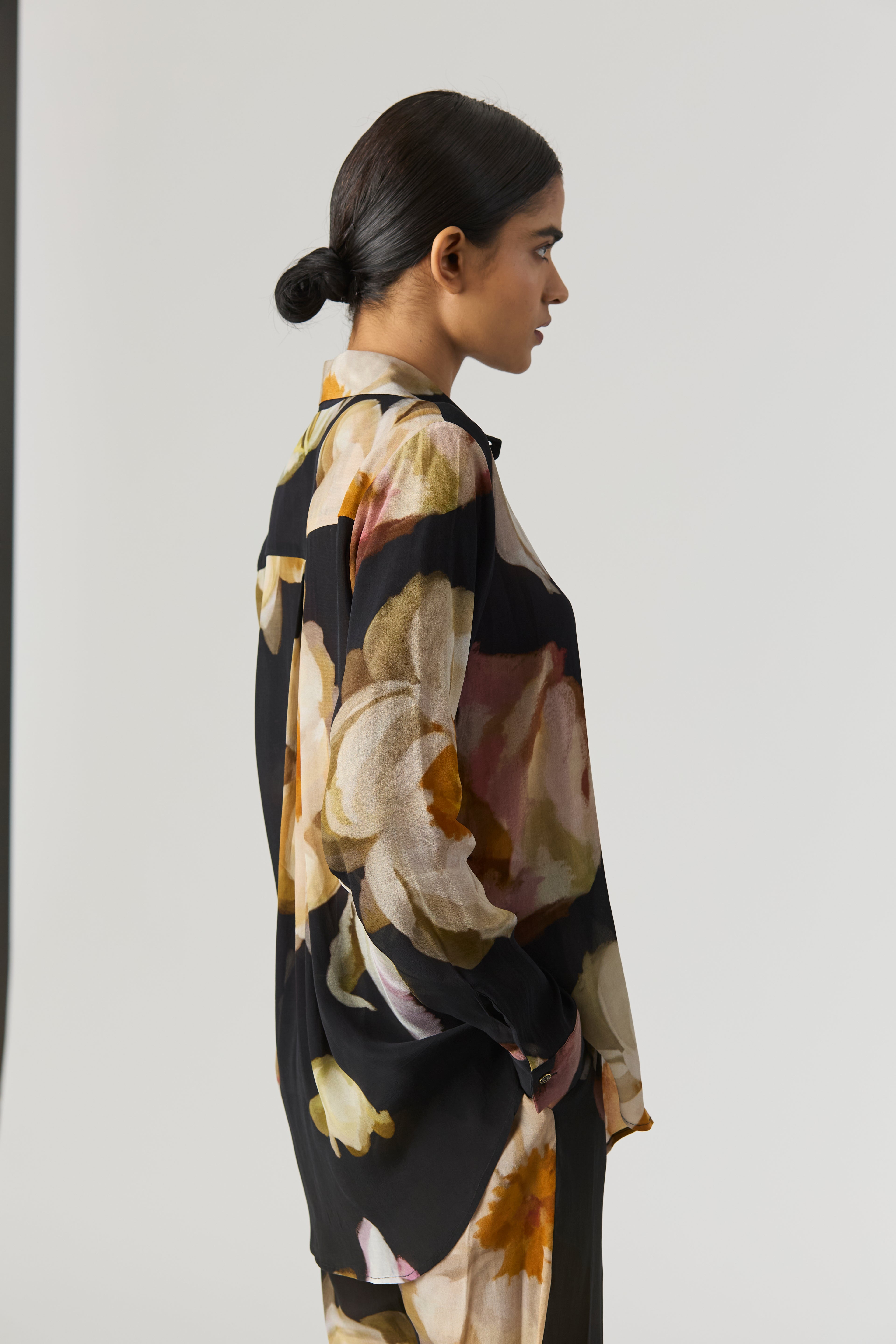 VIVA FIORI CREPE SHIRT