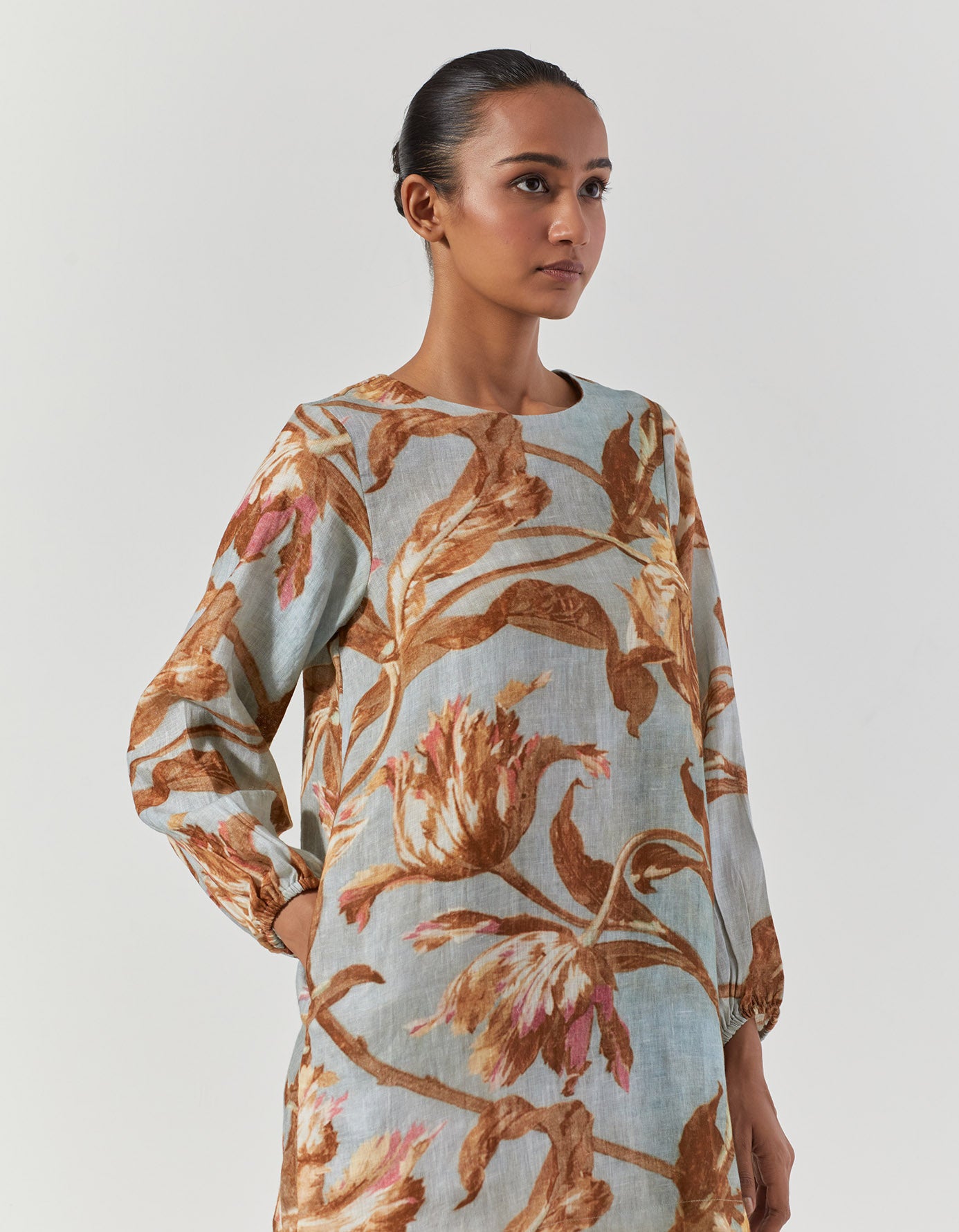 TREVI LINEN SHORT DRESS