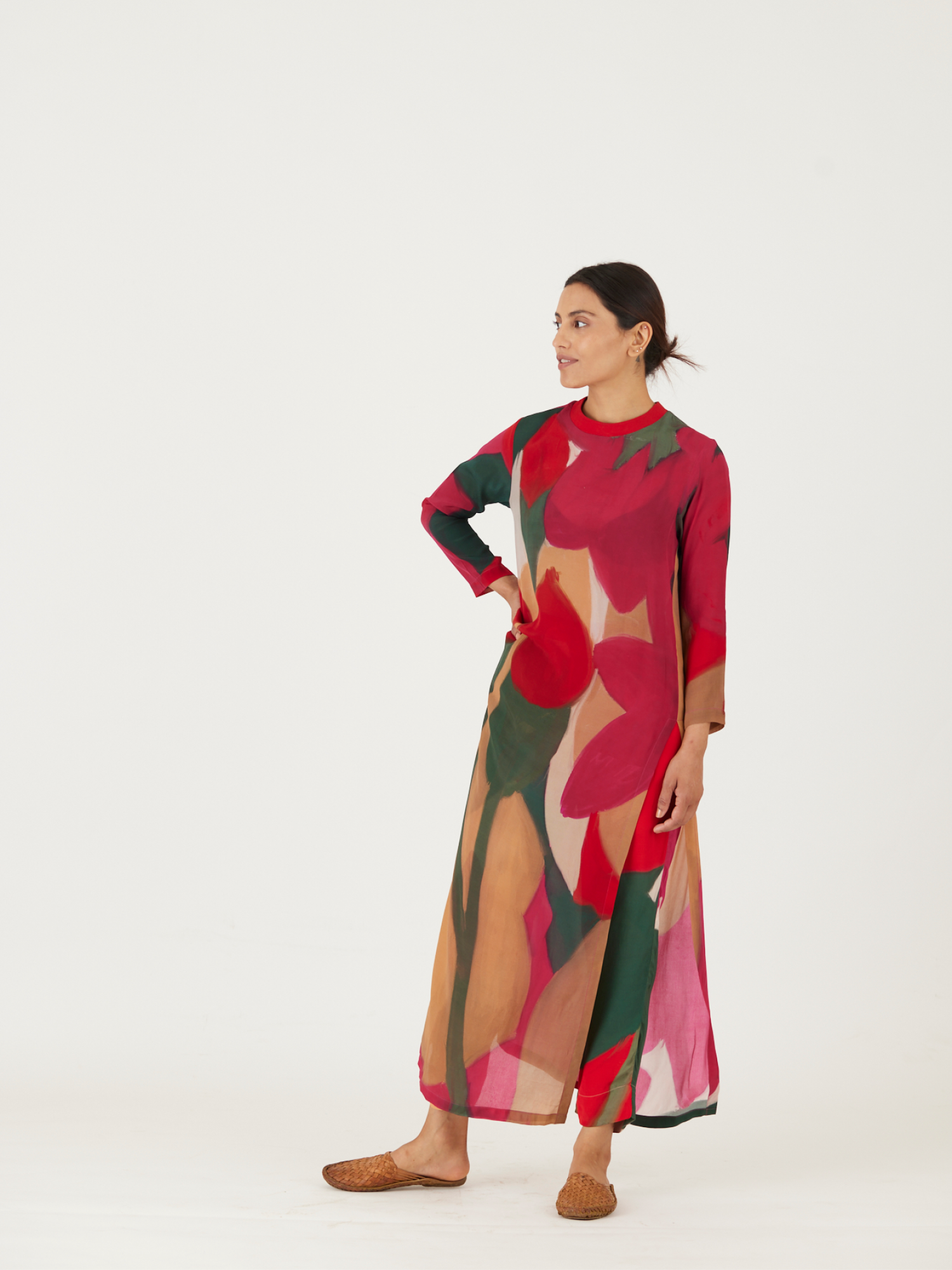 LEI LANI RED LONG SHIRT