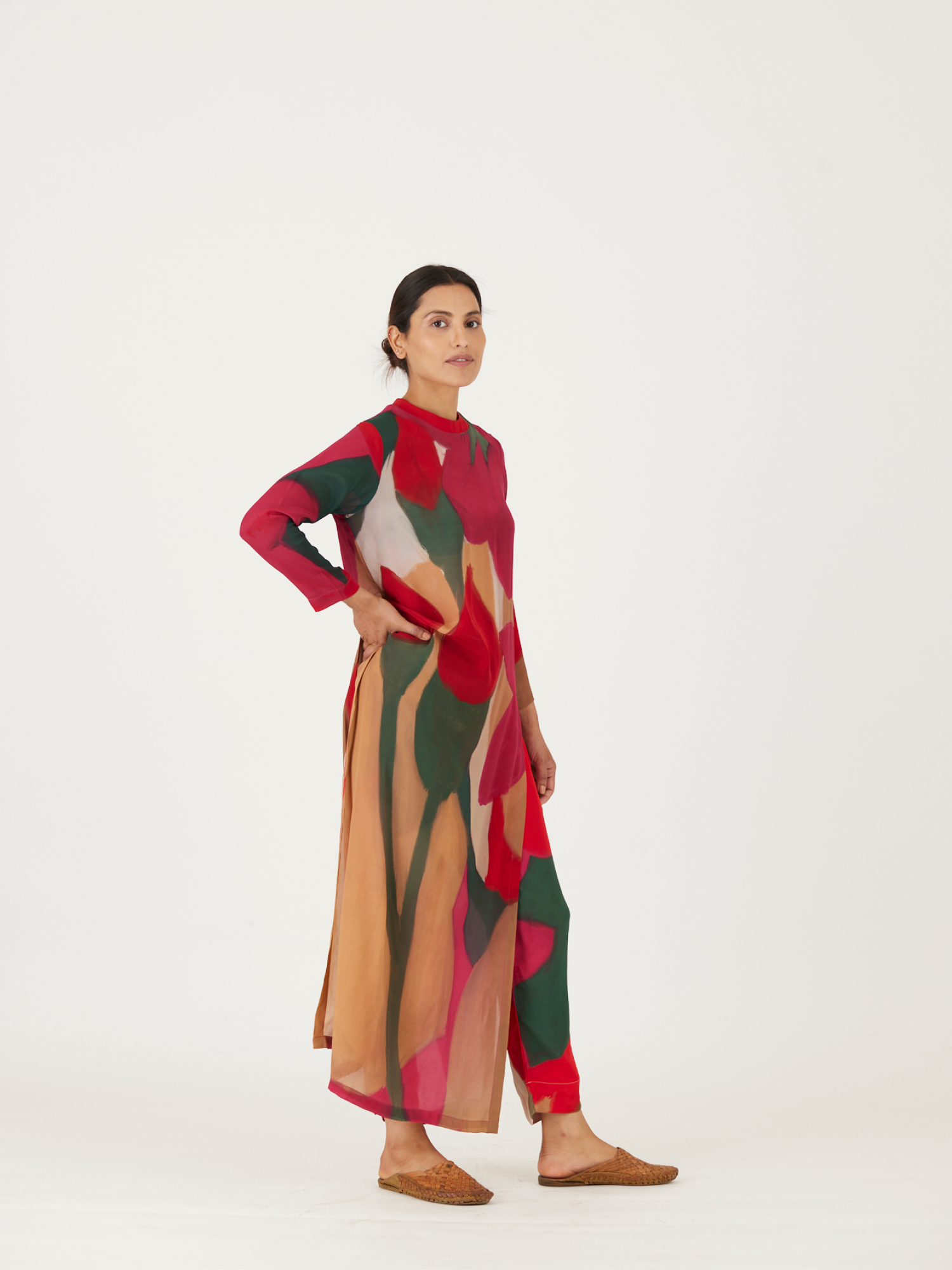 LEI LANI RED LONG SHIRT