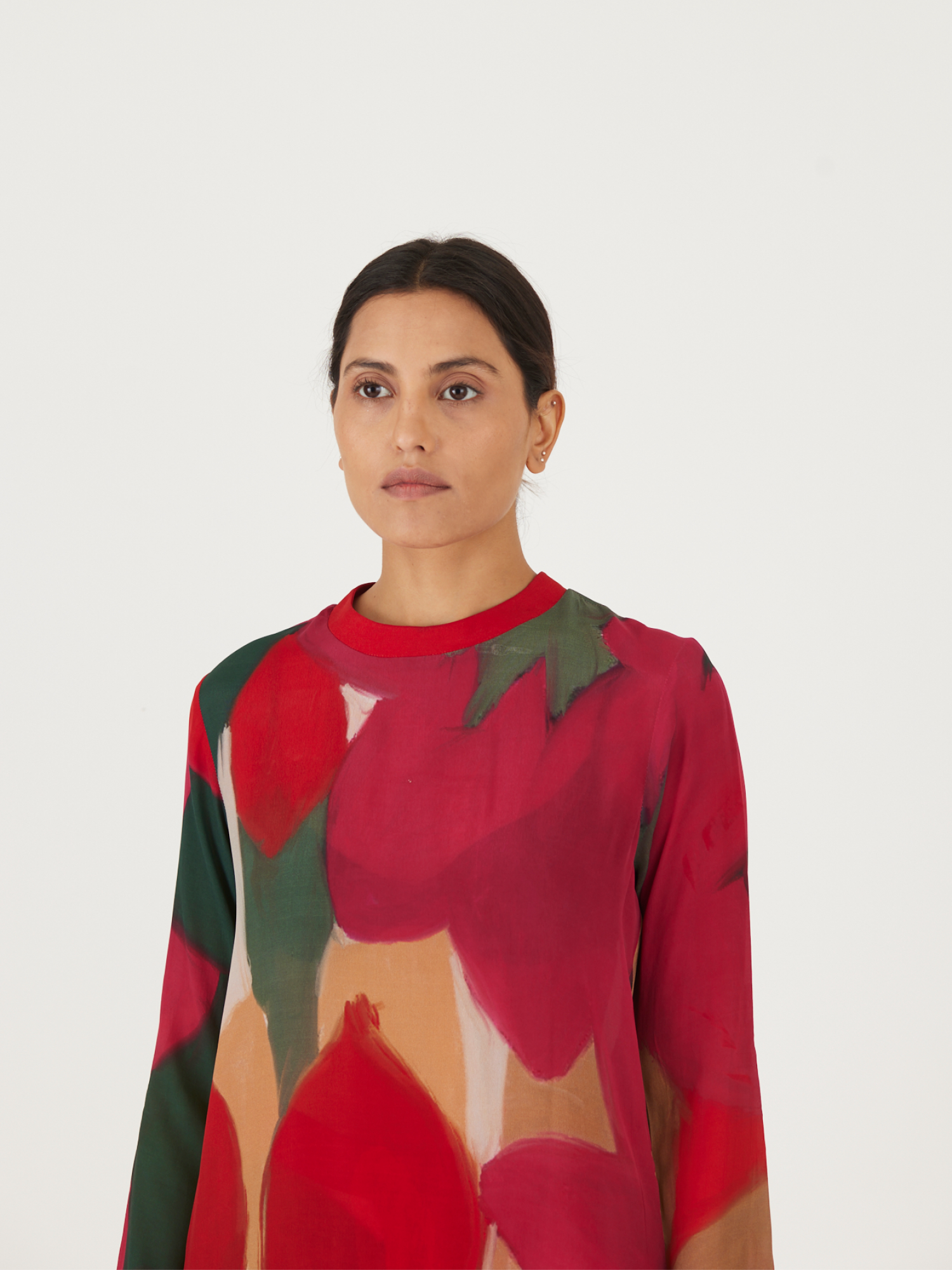 LEI LANI RED LONG SHIRT