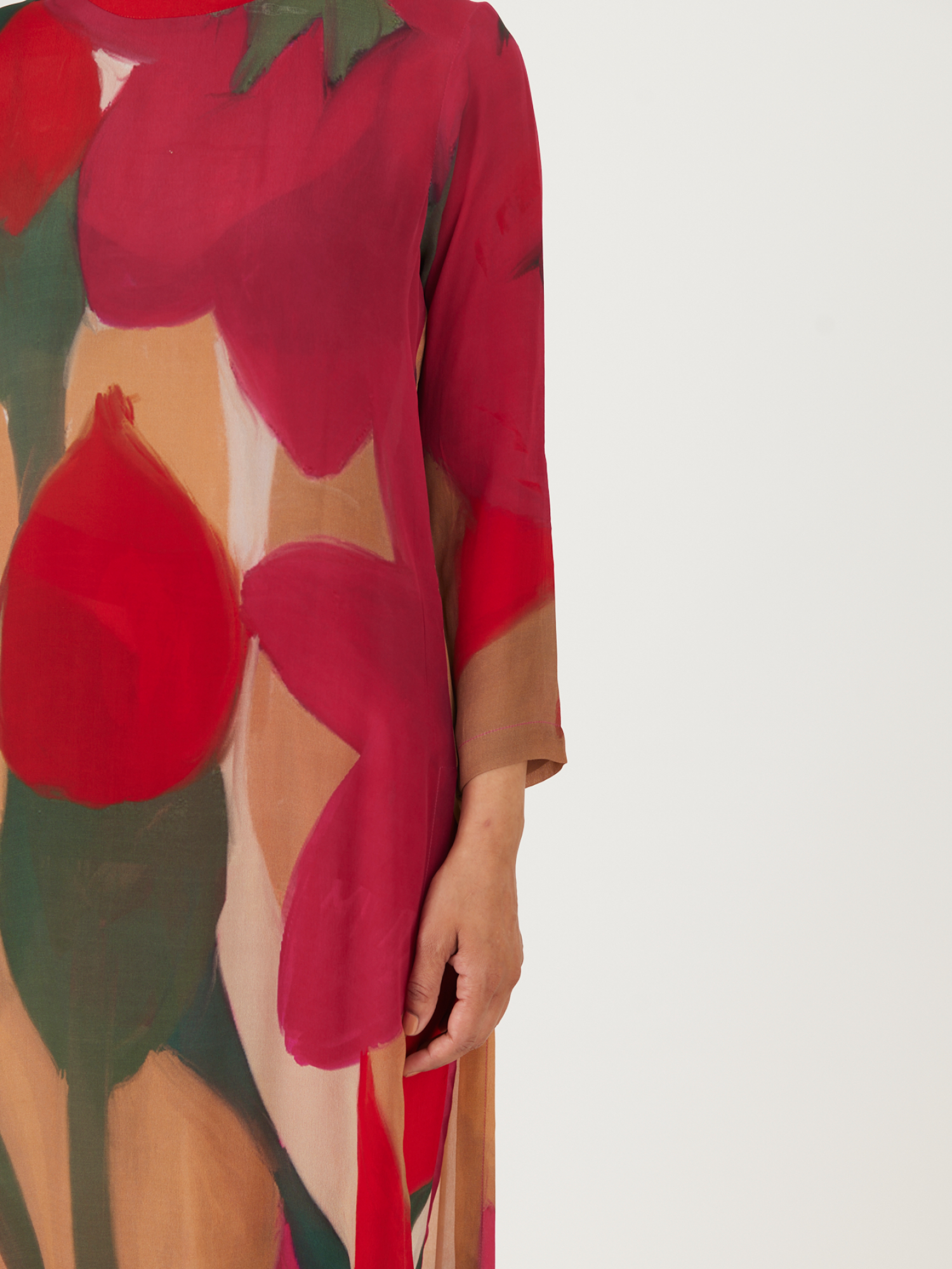 LEI LANI RED LONG SHIRT