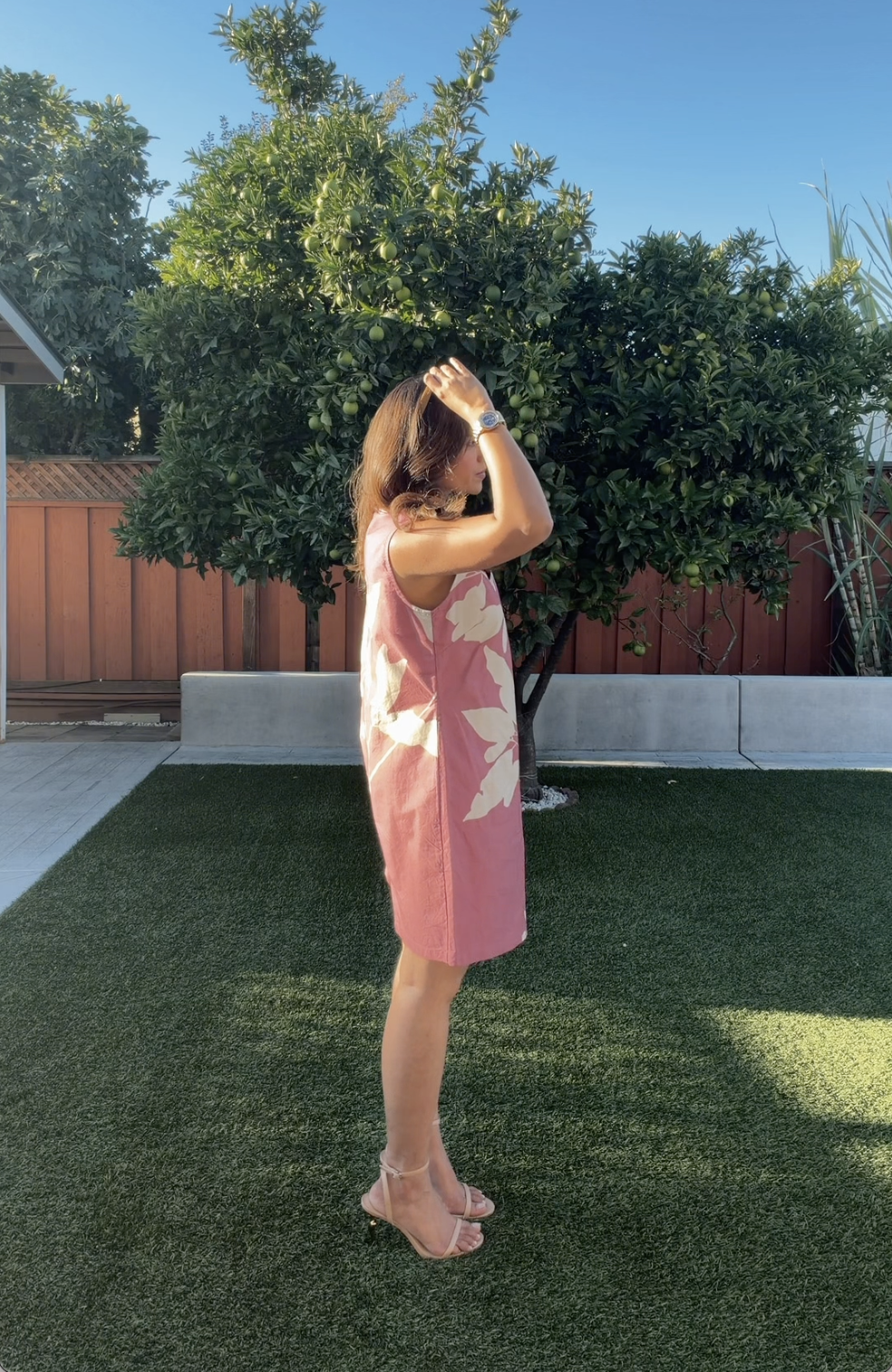 Desert Leaf Short Dress (Petite)