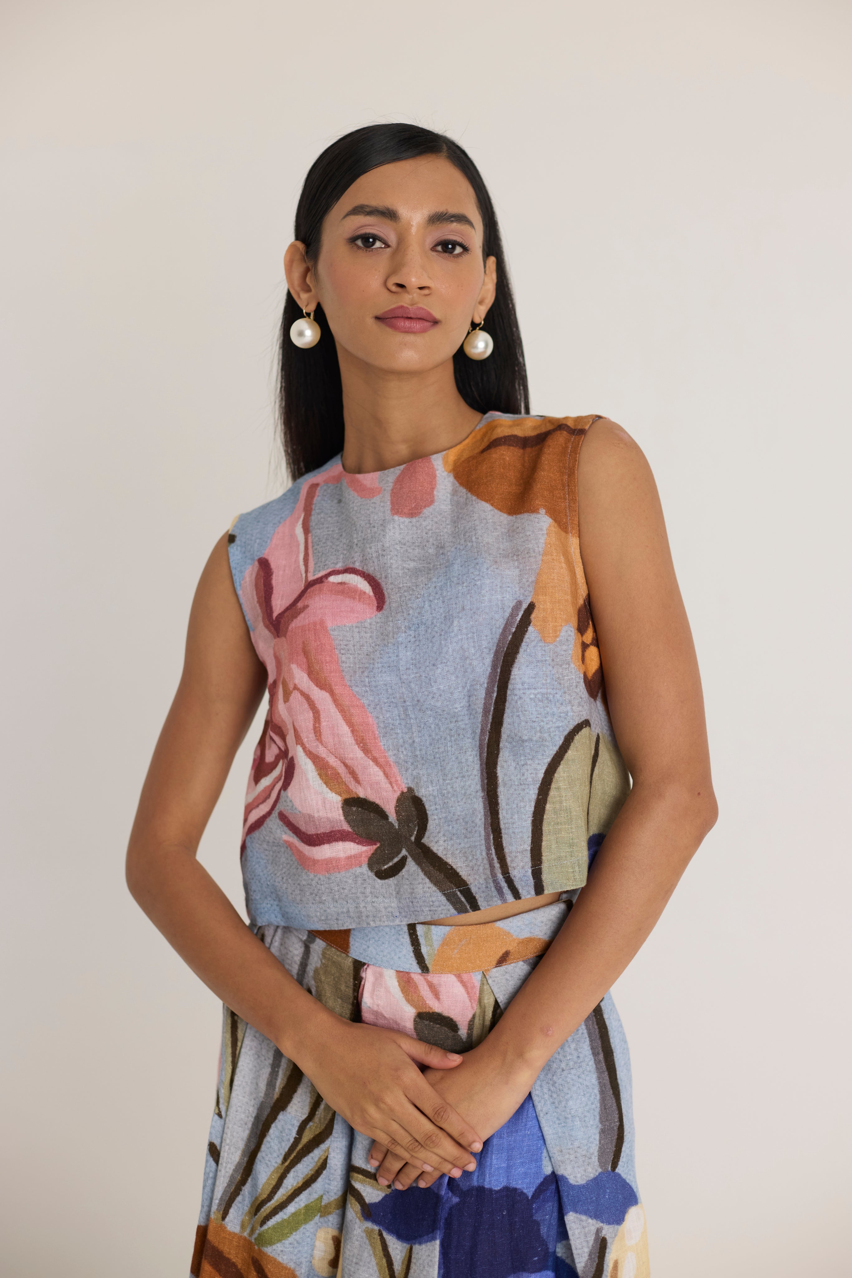 NICO LINEN TOP