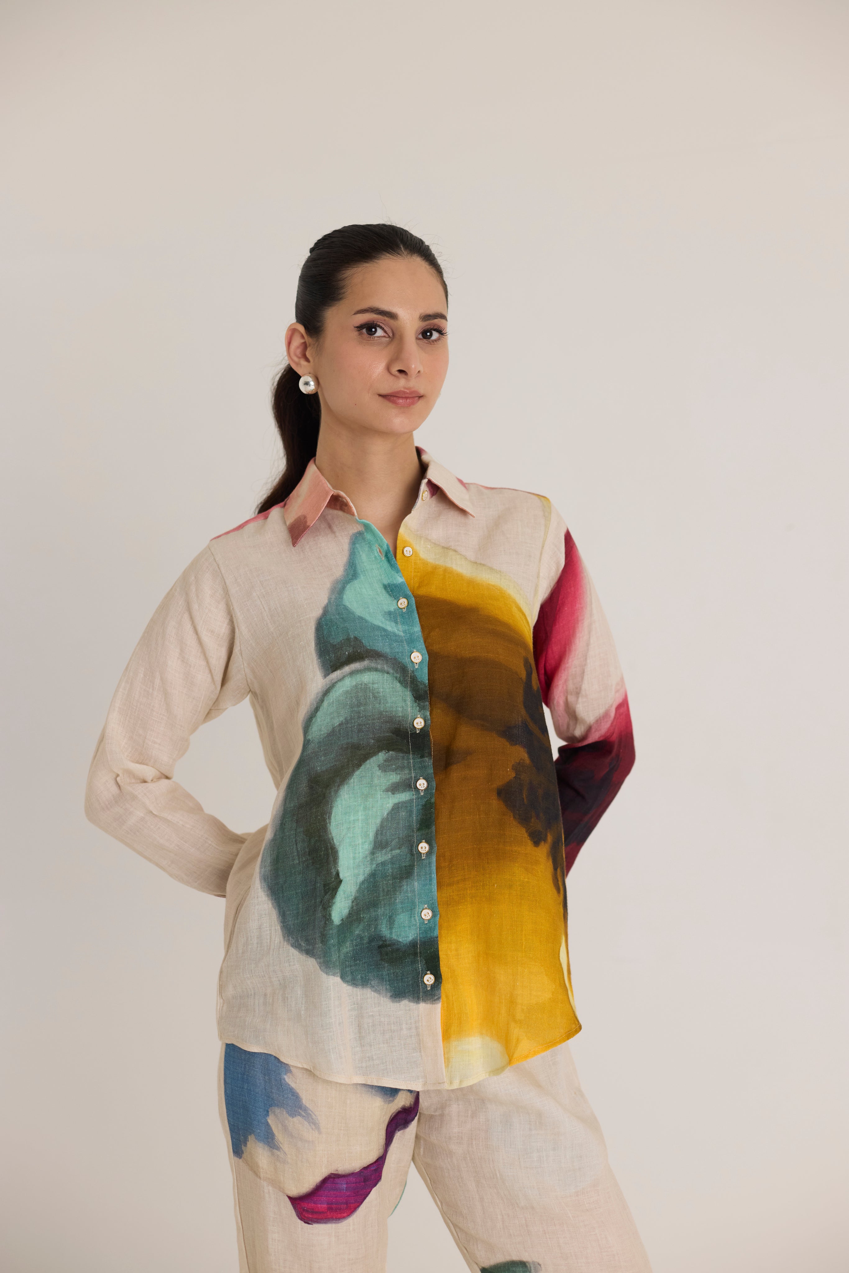 LILA LINEN SHIRT