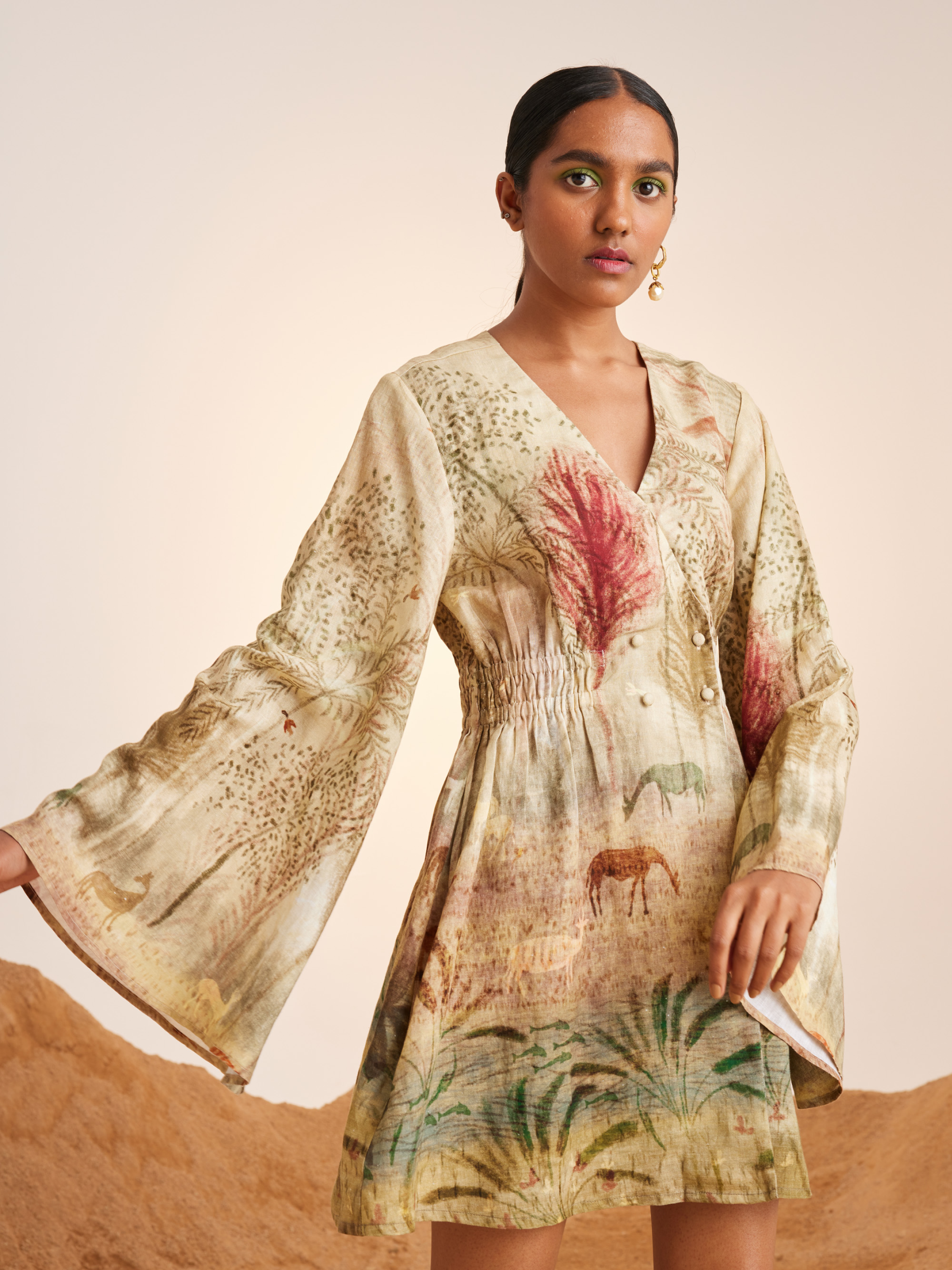 BELL SLEEVE DRESS