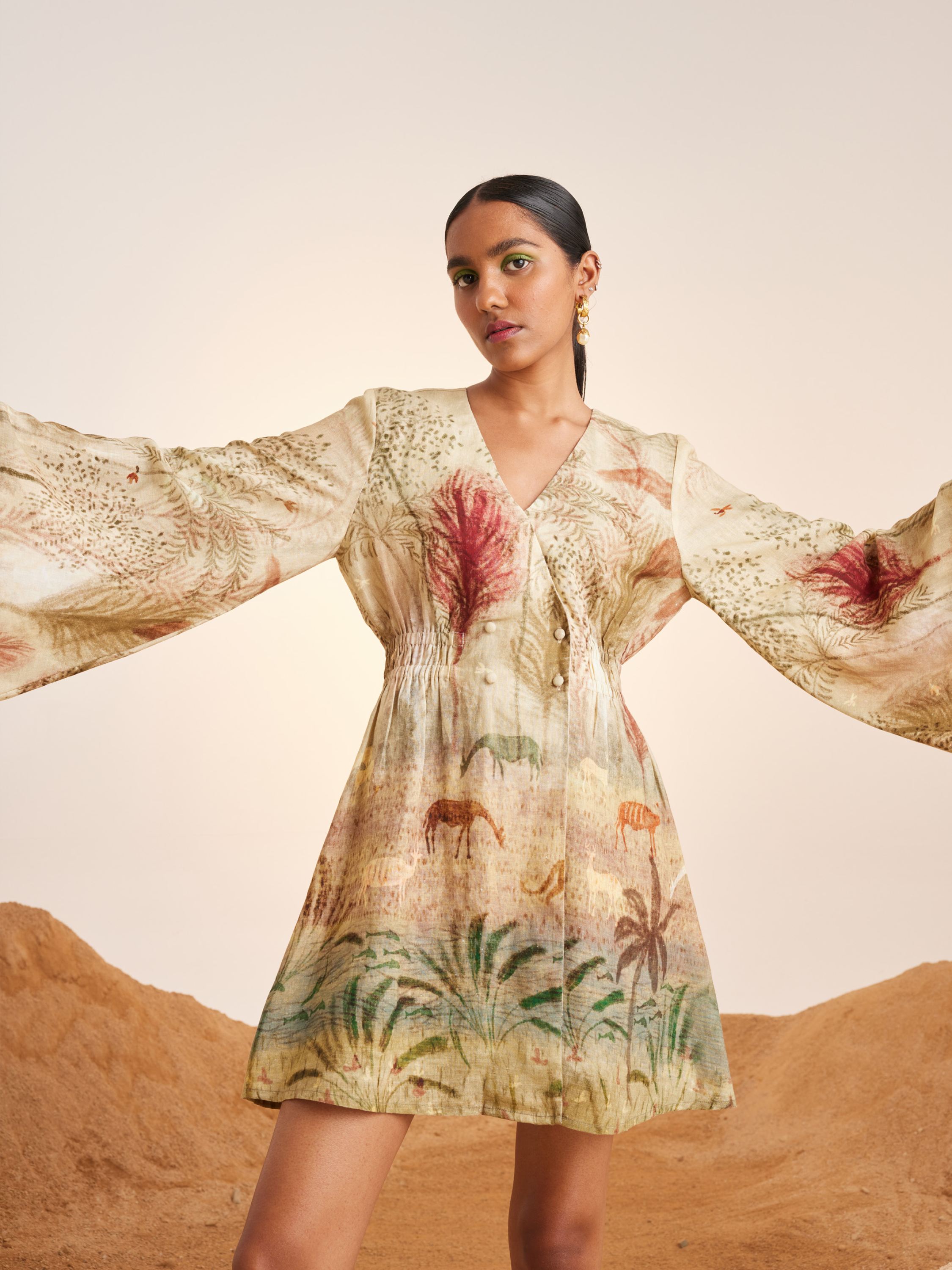 BELL SLEEVE DRESS