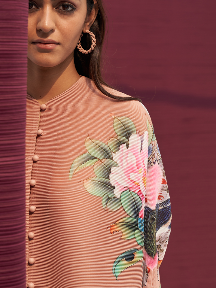 PINK FLORAL PRINT TOP