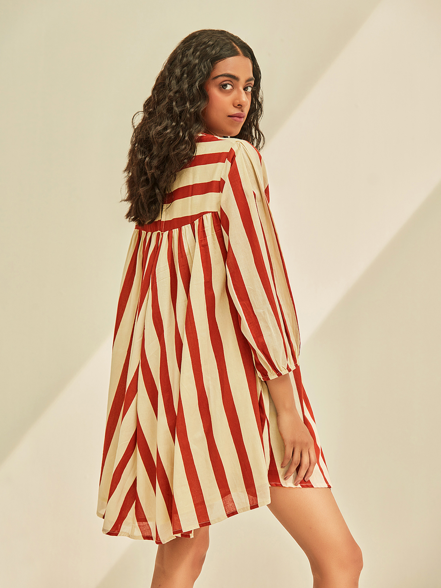Red emu dress