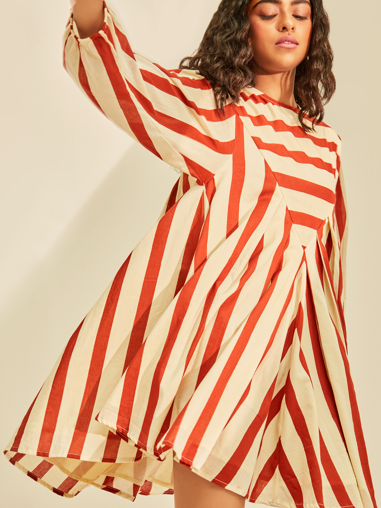 Red emu dress
