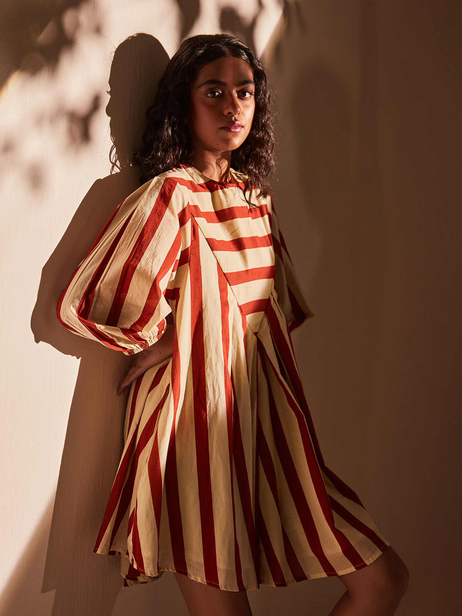 Red emu dress
