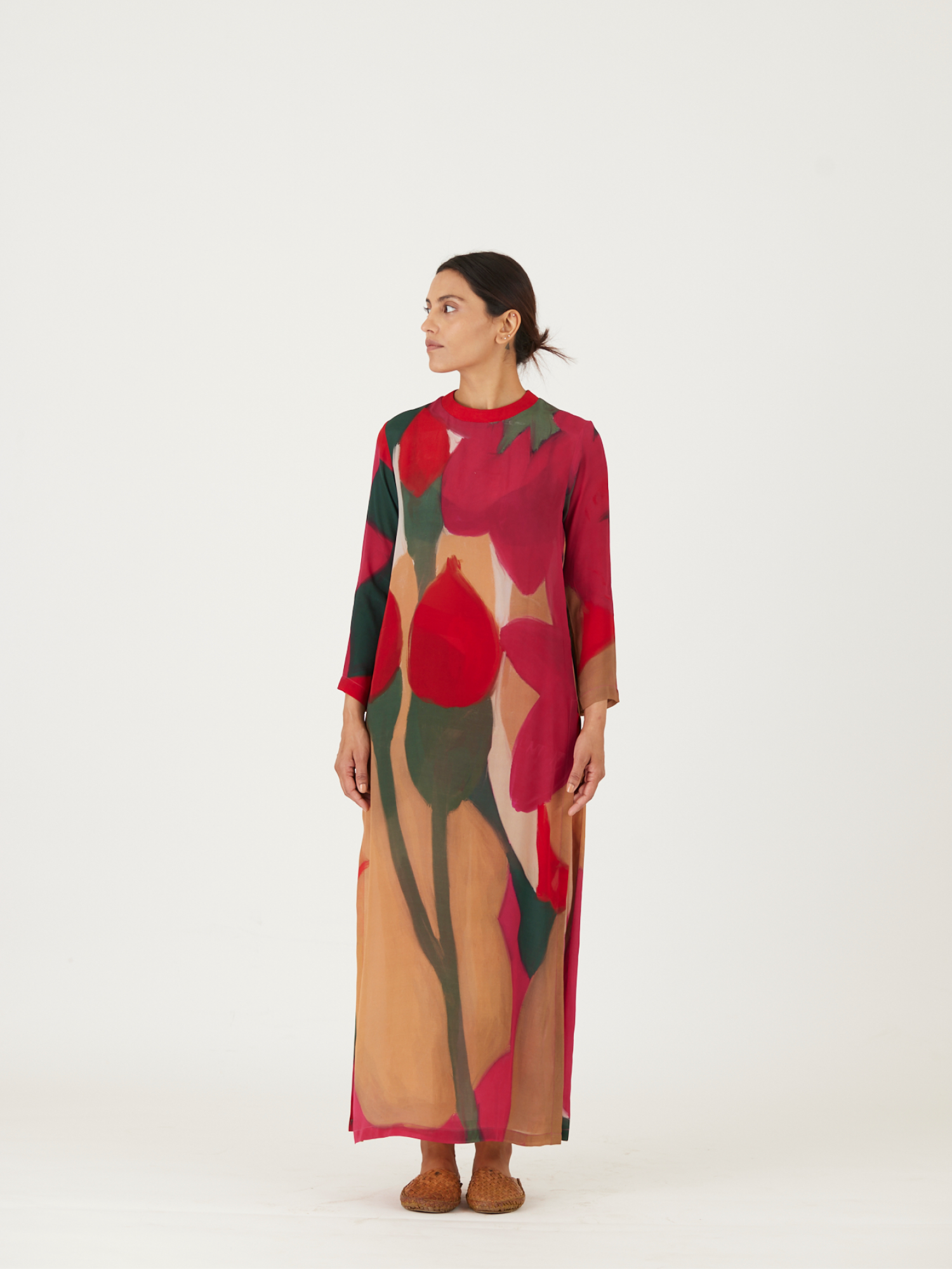 LEI LANI RED LONG SHIRT