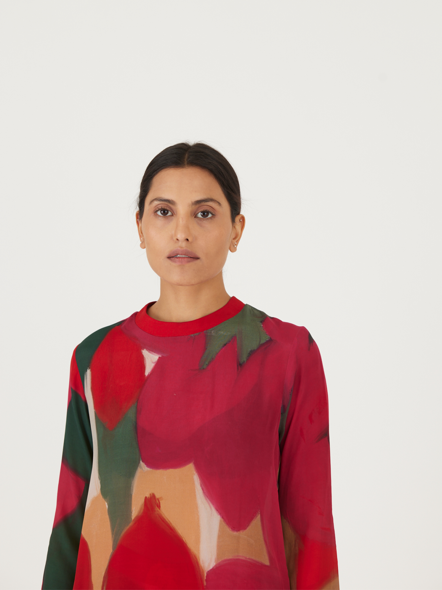 LEI LANI RED LONG SHIRT