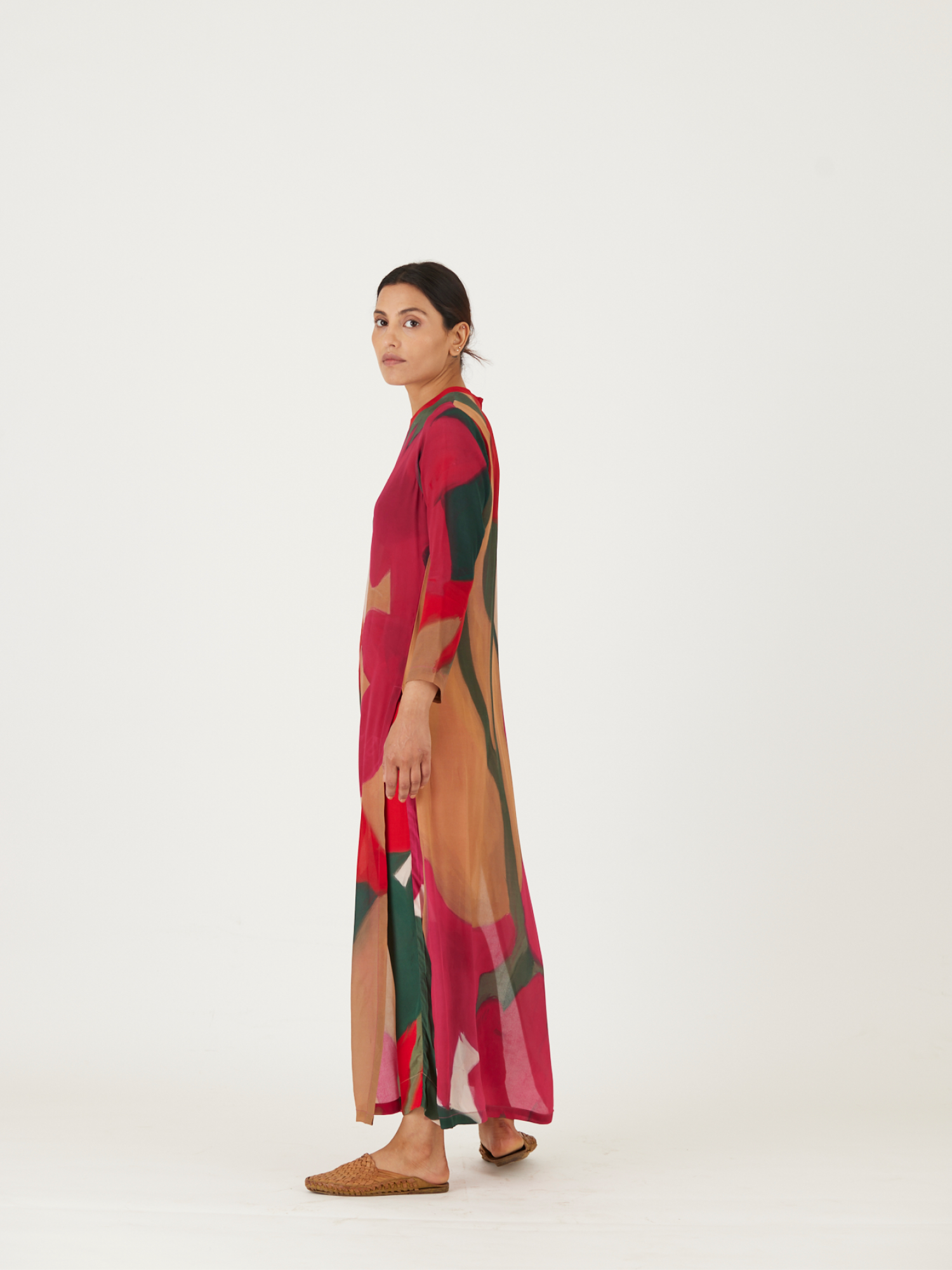 LEI LANI RED LONG SHIRT
