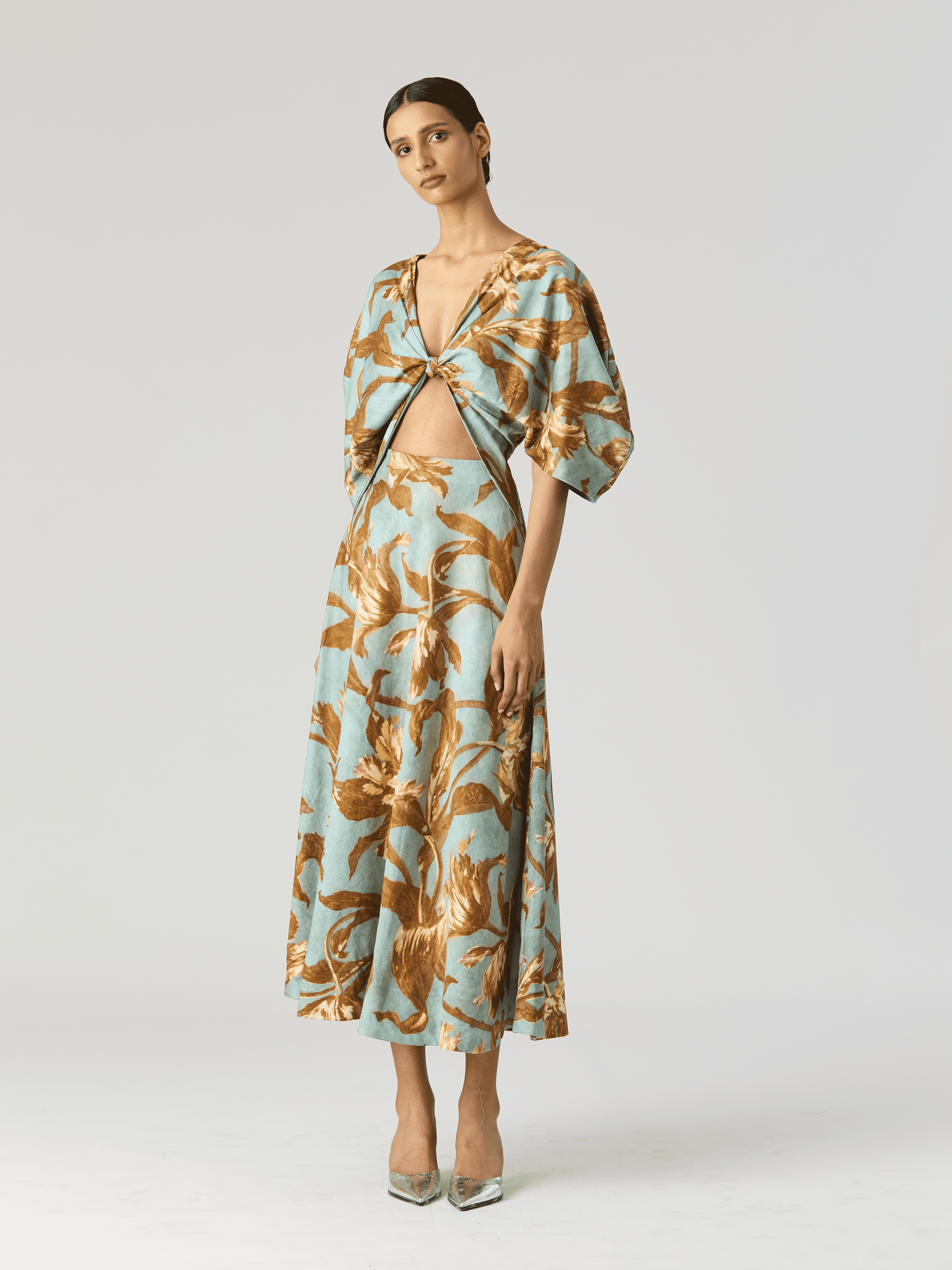 TREVI FRONT KNOTTED DRESS