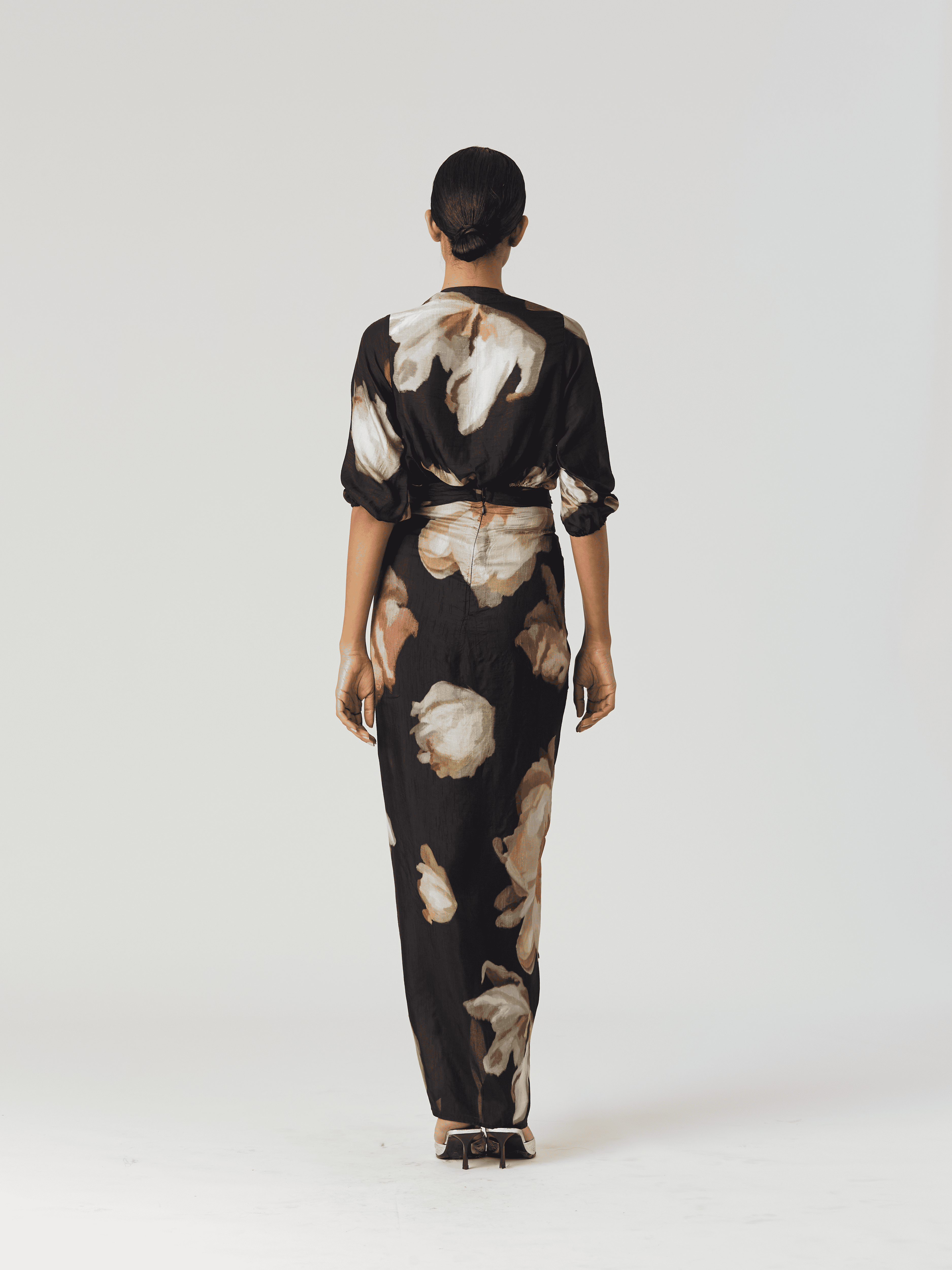VIVA FIORI TIE-UP SKIRT